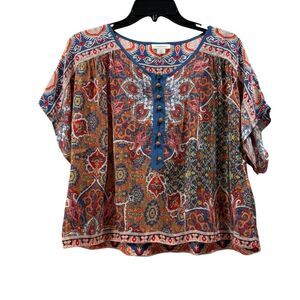 Sundance ALTERED Bohemian Crop Top Size S